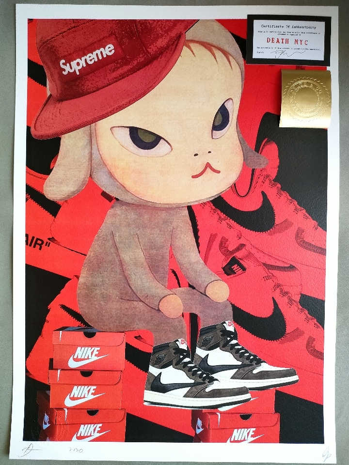DEATH NYC 世界限定100枚 奈良美智 ロッタちゃん Supreme-