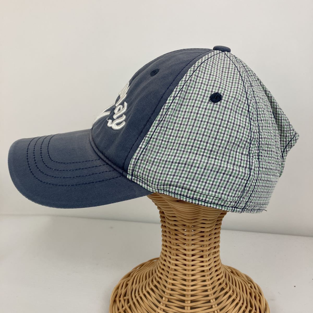 Callaway キャロウェイ キャップ メンズ フリーサイズ 57〜59cm 青系 チェック golf ゴルフ スポーツ 帽子 刺繍 cap 日焼け 紫外線 防止