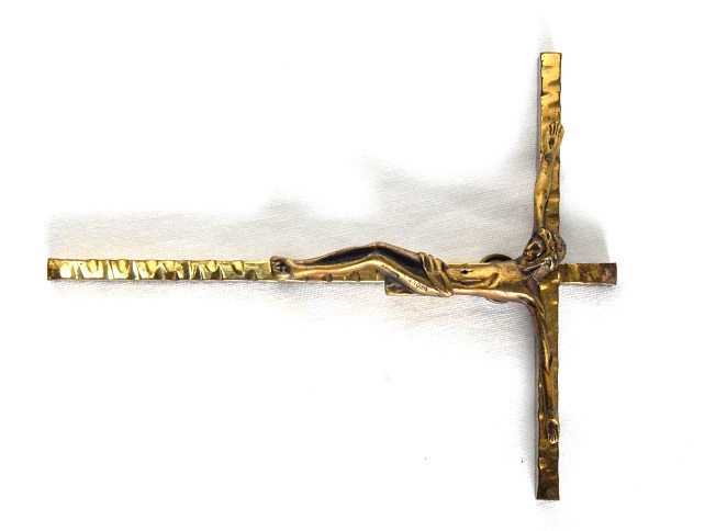 アンティーク　１９５０年頃 風格のあるキリストの十字架(k59)