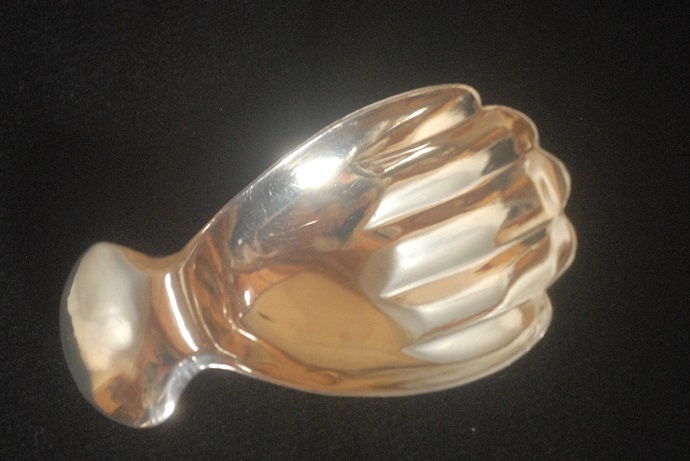 アンティーク　アメリカンビンテージ　純銀製、手型のキャディースプーン（２２９）【郵パック　送料無料】