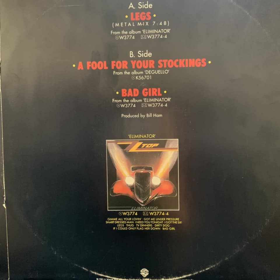 ◆ZZ Top - Legs (Special Dance Mix) ◆12inch UK盤　ダンクラ定番ヒット!_画像4