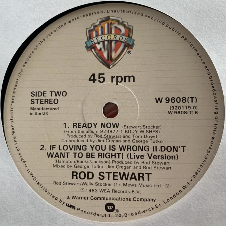 ◆ Rod Stewart - Baby Jane ◆12inch UK盤　ディスコヒット!!_画像3