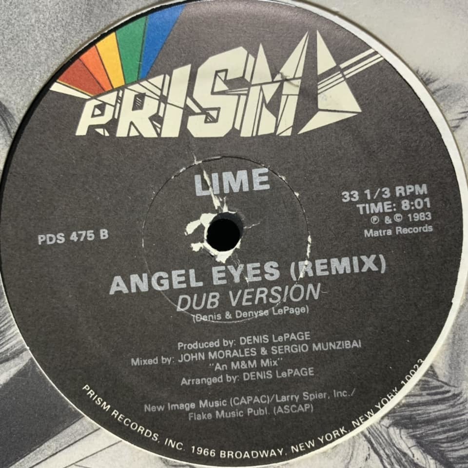 ◆ LIME - Angel Eyes (Remix) ◆12inch US盤 ディスコ!!_画像2