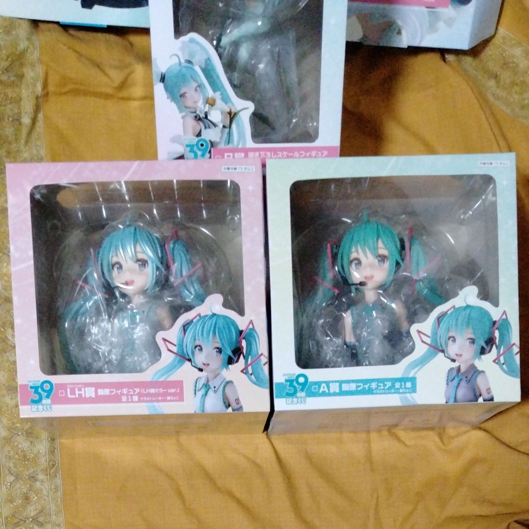 39の日記念くじ フィギュアコンプセット pop付きC賞3種D賞7個とアクリルスタンド 初音ミク 未開封品セット