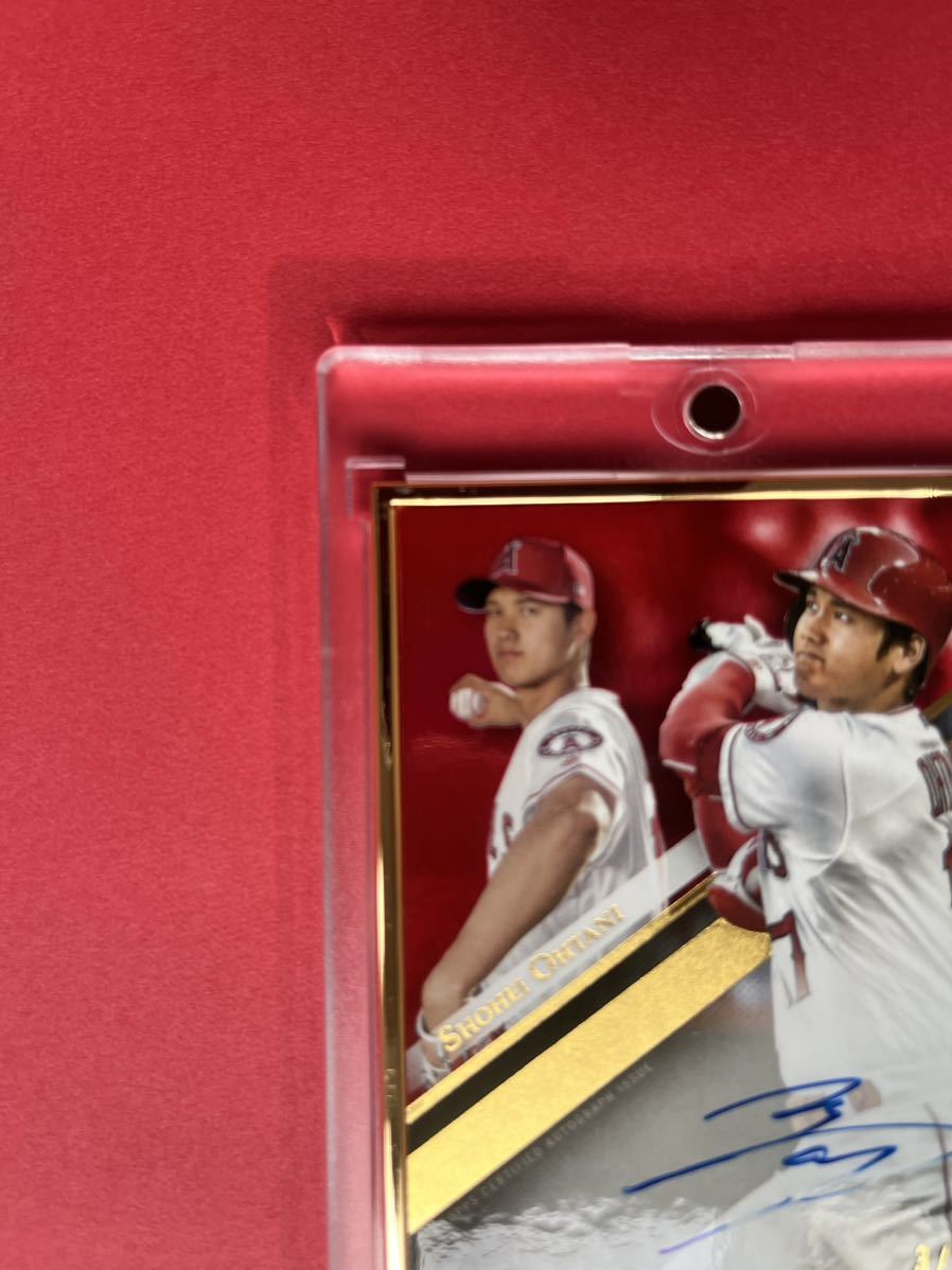 激レア/5枚限定/大谷翔平 直筆サインカード/2019 Topps Gold Label Framed Autographs Red SHOHEI OHTANI/直書き/WBC日本代表/赤パラレル_画像2