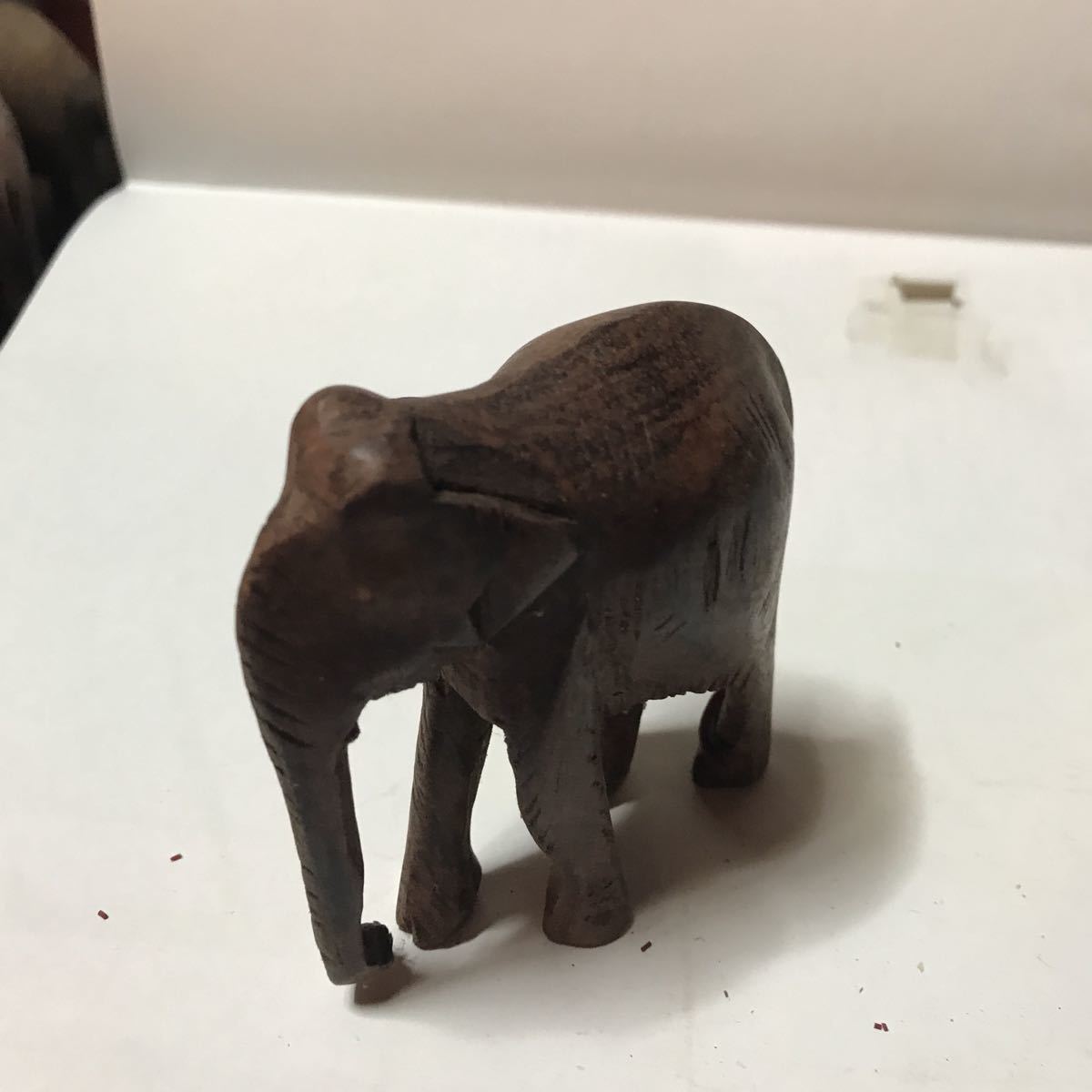 JChere雅虎拍卖代购商品：中国美術木彫りの象の置き物工芸品B