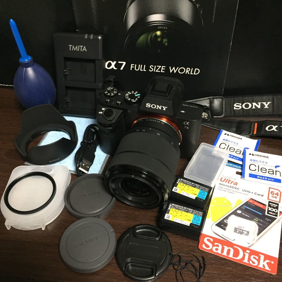 付属品多数☆SONY☆α7Ⅱ☆ILCE-7M2K☆a7II☆ズームレンズキット