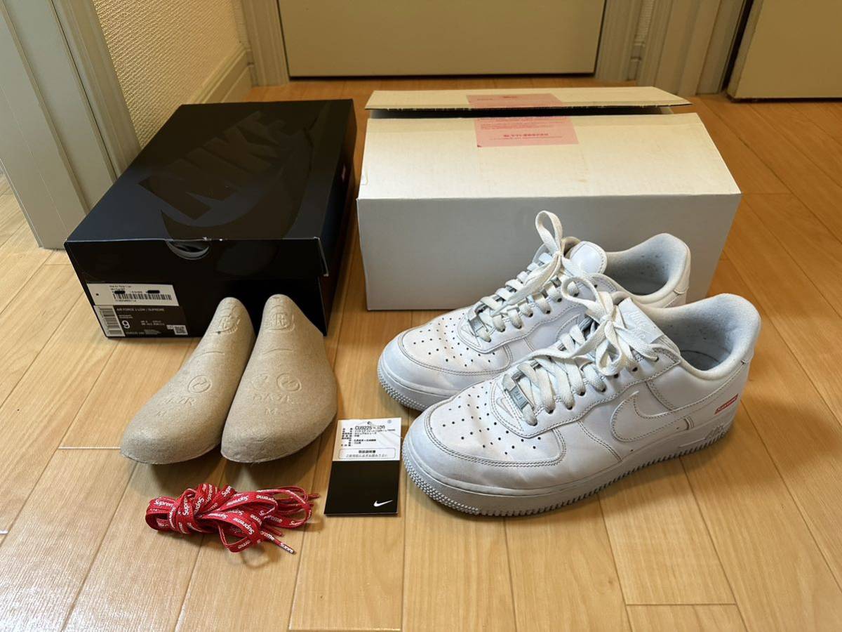 27cm 新品 Supreme Nike Air Force 1 Low White エアフォース ホワイト