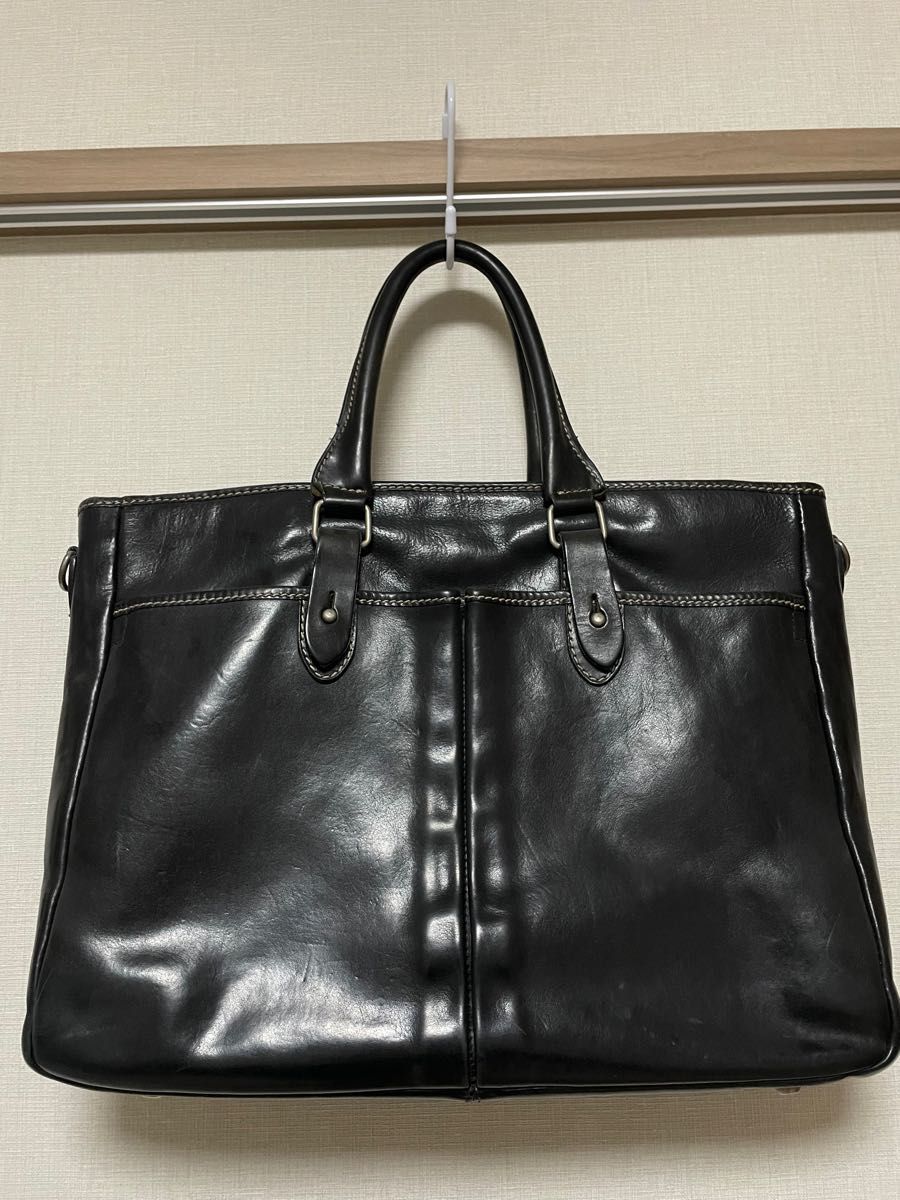 国内正規□ ニューヨーカー ビジネスバッグ キャメル オールレザー