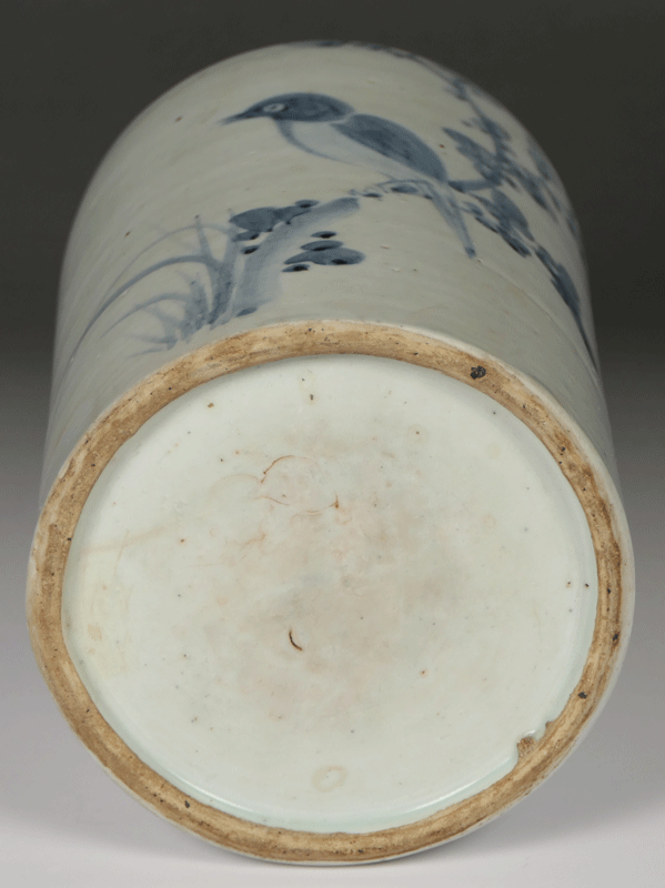 ☆名品酒器【 李朝染付花鳥文筒徳利 】李朝青花筒徳利 李朝白磁 ☆名品酒器【 李朝染付花鳥文筒徳利 】李朝青花筒徳利 李朝白磁
