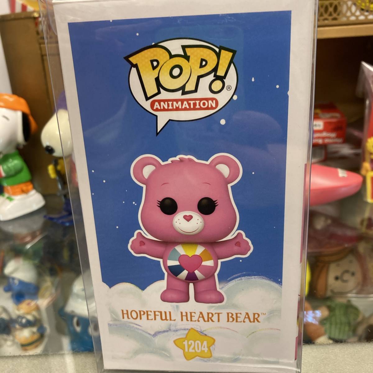 新品☆FUNKO　POP!　ケアベア　４０周年　HOPEFUL HEART BEAR　フィギュア☆ファンコ、CARE BEAR_画像3