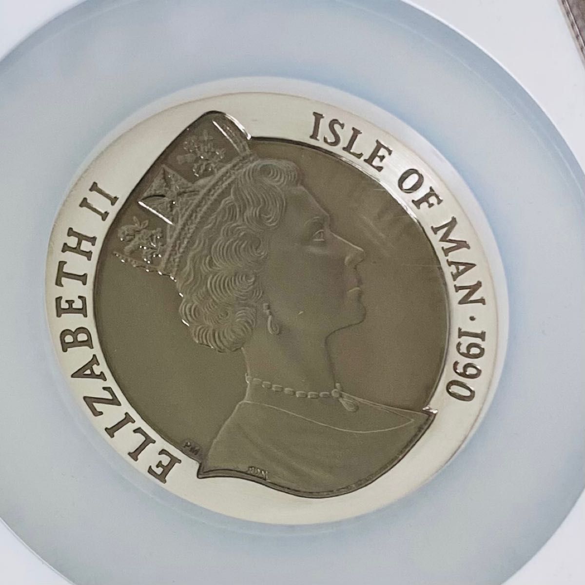 ☆NGC☆大型☆1990 GEM PROOF ペニー マン島 5C 150th | www