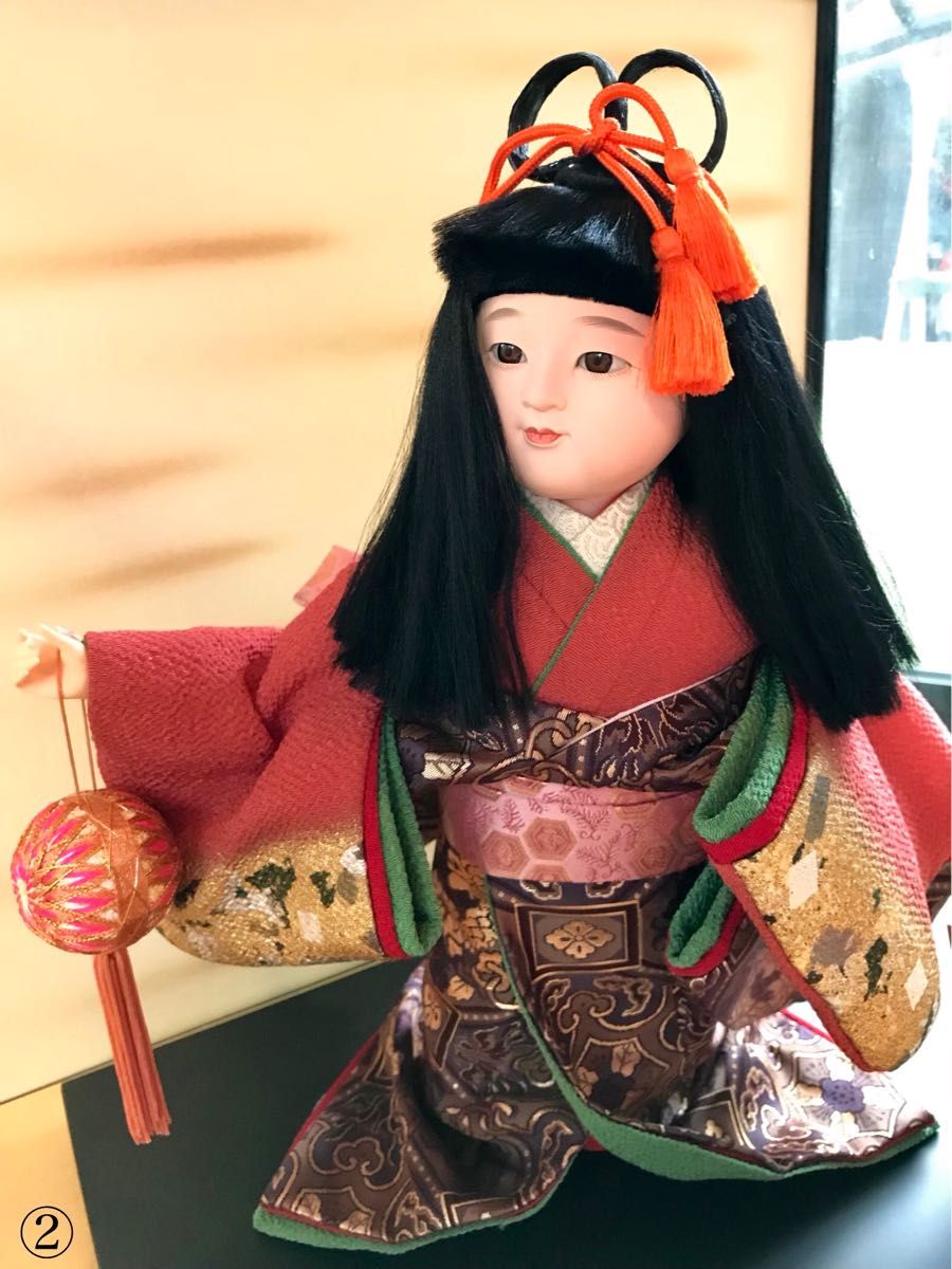 美品 入手困難】市松人形 日本人形 作家物 日本製 縮緬 ガラス 美品 入手困難】市松人形 日本人形 作家物 日本製 縮緬 ガラス