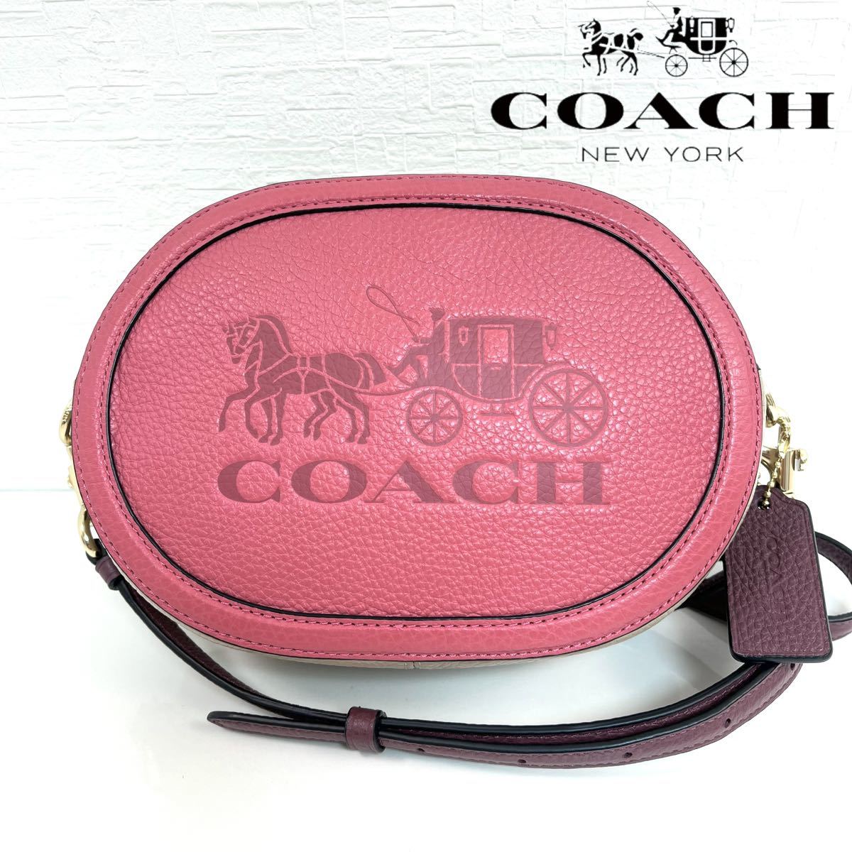 ネット販売済み COACH コーチ CARRIAGE キャリッジ 型押し バイカラー