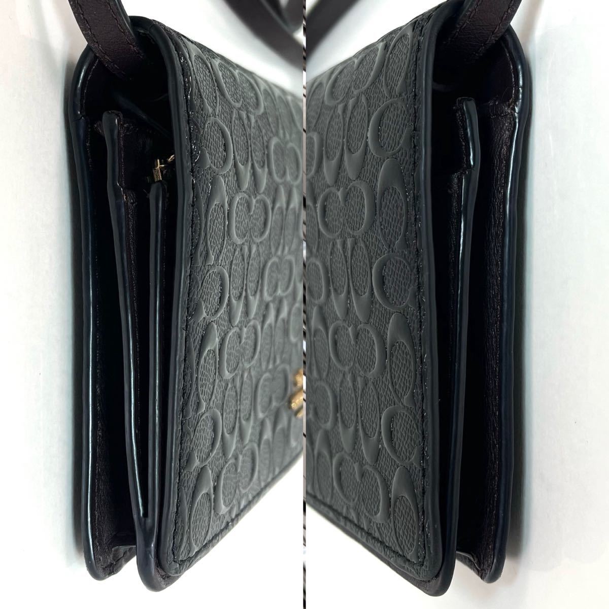 COACH コーチ エンボス加工 シグネチャー ウォレット ショルダー COACH コーチ エンボス加工 シグネチャー ウォレット ショルダー