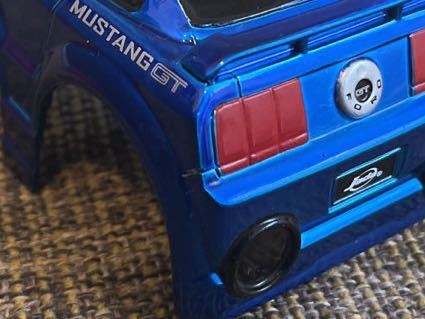 ボディーのみ部品取りジャンク品 フォードマスタングGT青② FORD MUSTANG jadatoys ジャダトイズ ダイキャストミニカー 1/64と1/43の間位？_画像10