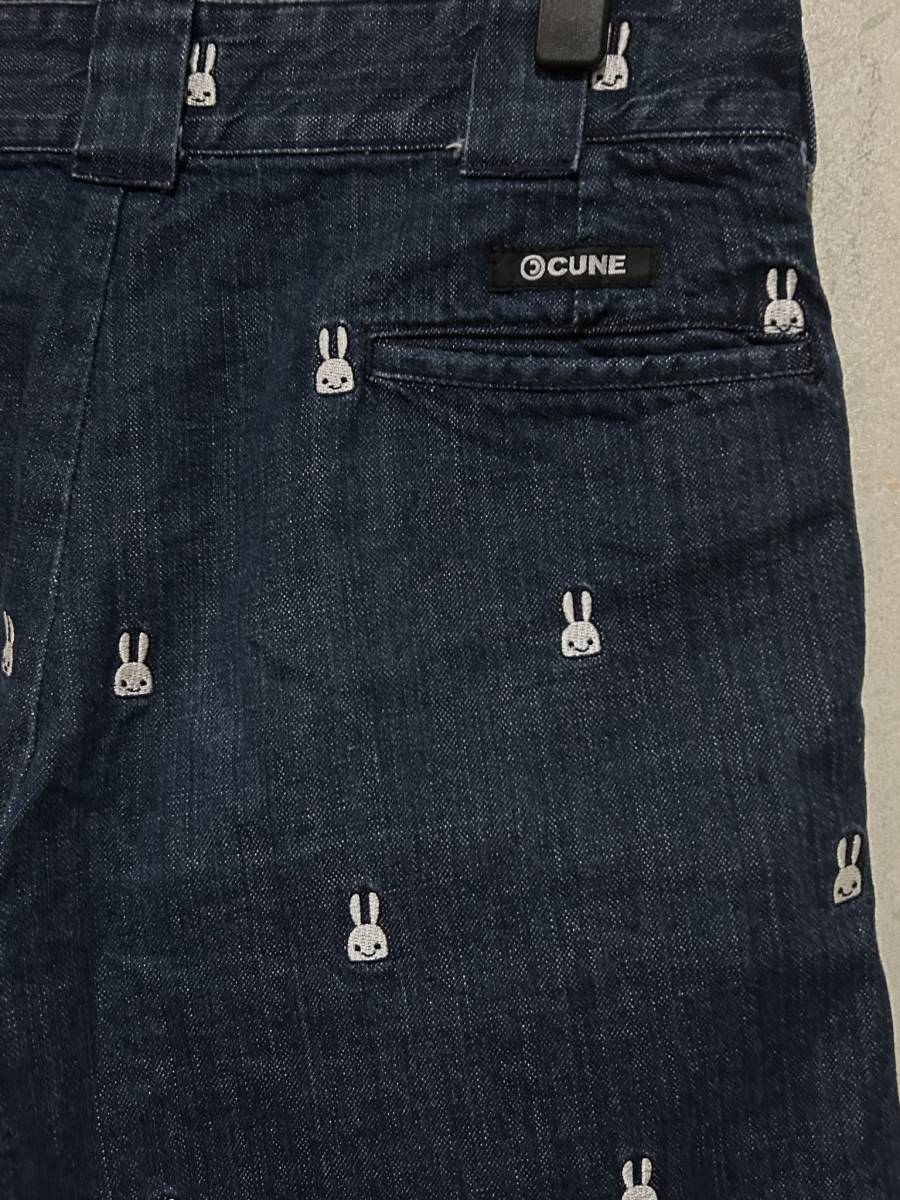 *CUNE кий n... общий рисунок вышивка половина Short Denim брюки мамонт темно синий 30 BJBC.C