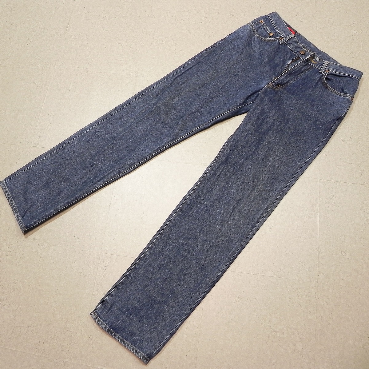 m283* сделано в Японии Edwin 503 распорка *W32 б/у одежда джинсы * Denim брюки быстрое решение *
