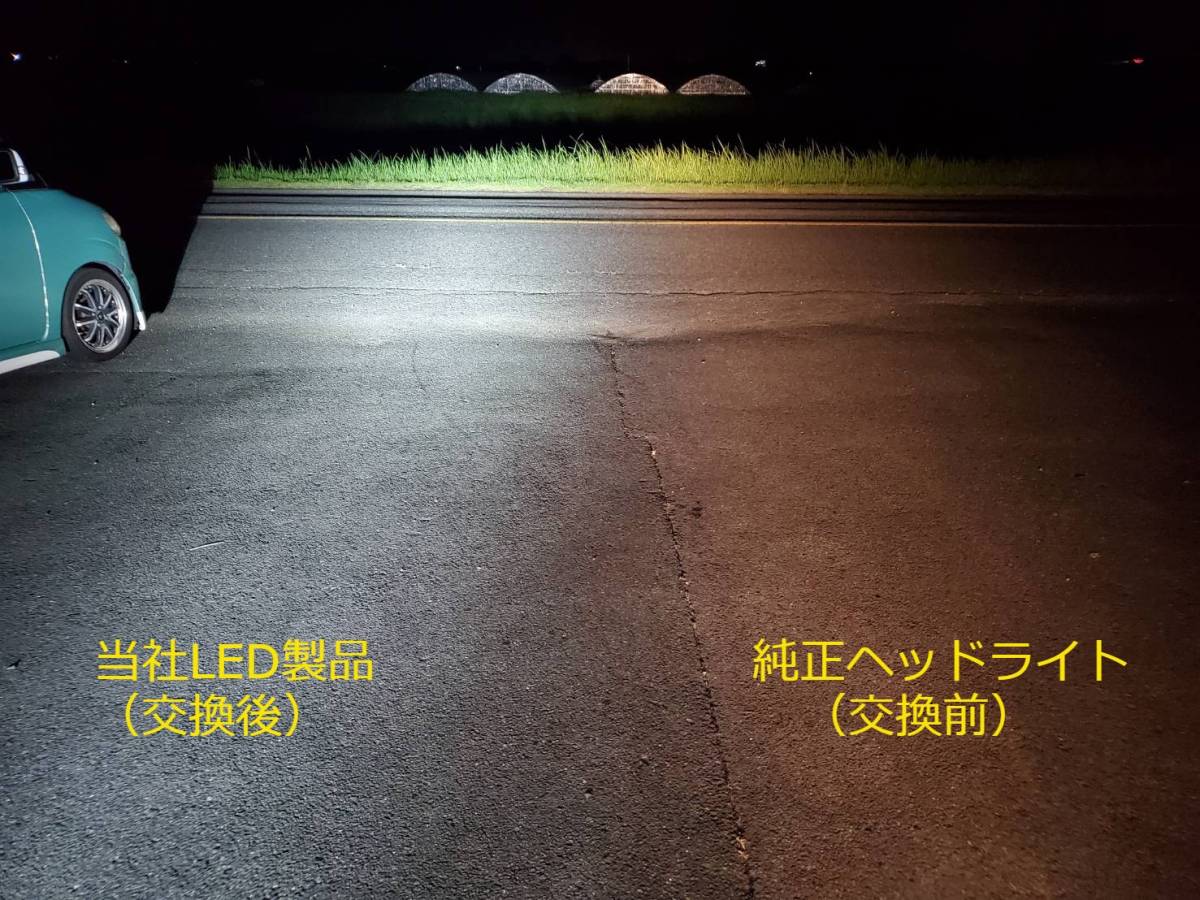 【車検対応/H4】LEDヘッドライト ロービーム トヨタ ルーミー H28.11～R2.8 R2.9～ M900A M910A P41 ホワイト 6500K 200Ｗ_画像6