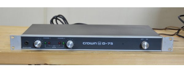 CROWN D75 メインアンプ パワーアンプ | activoskateshop.com