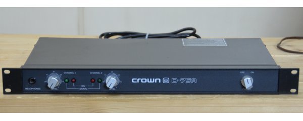 CROWN D75A メインアンプ 名機_画像1