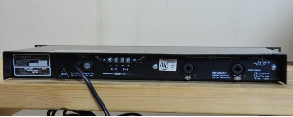 CROWN D75A main amplifier name machine 