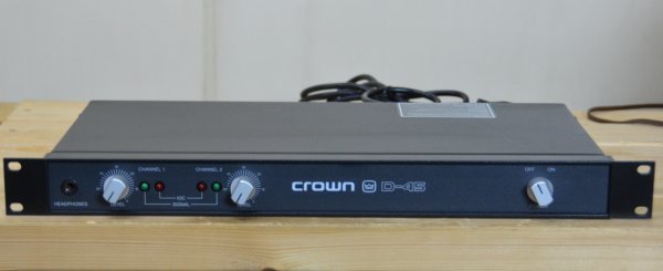 クラウン CROWN D-45 ステレオパワーアンプ 動作OK-