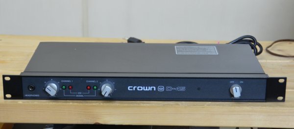 代引可】 CROWN D45 メインアンプ パワーアンプ クラウン