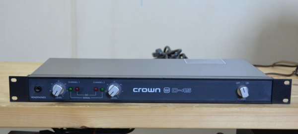 名入れ無料】 CROWN D45 パワーアンプ スタジオアンプ 名機 GOOD veme.fi