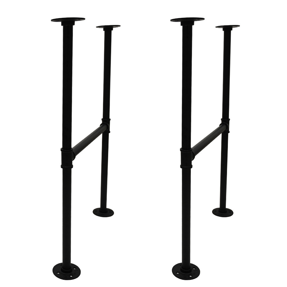 black pipe table leg table legs parts stylish DIY table 2 legs set iron leg original work table legs only DIY furniture 
