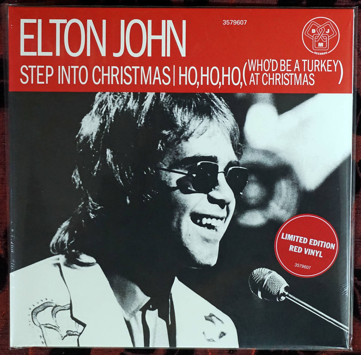 ELTON JOHN (エルトンジョン) : Step Into Christmas 限定カラー盤2種(10inch赤＋12inch白)UK盤・新品未開封品_画像4