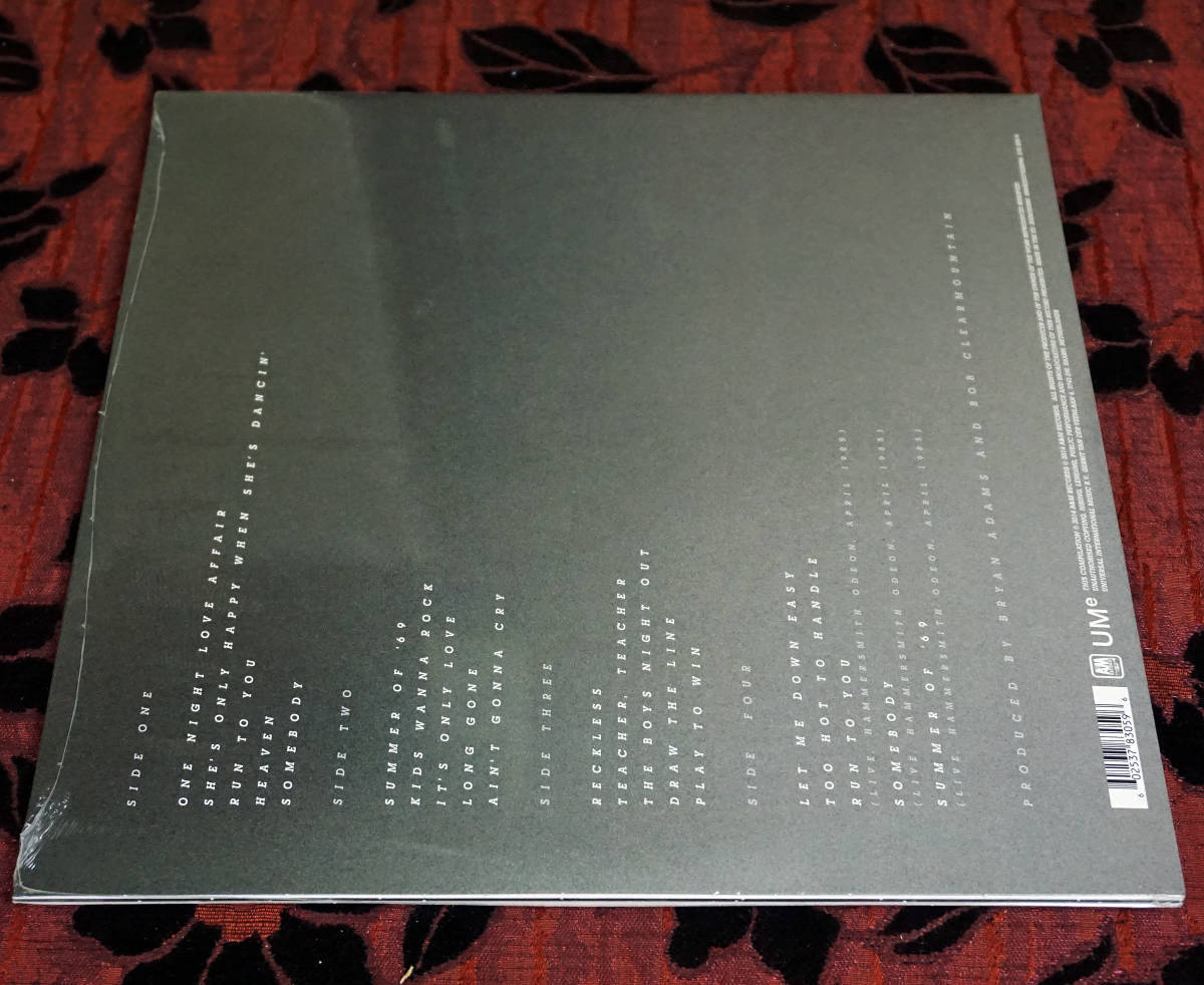 BRYAN ADAMS(ブライアン・アダムス) : RECKLESS 30周年記念 デジタルリマスター版2枚組LP限定盤・未開封新品の画像7