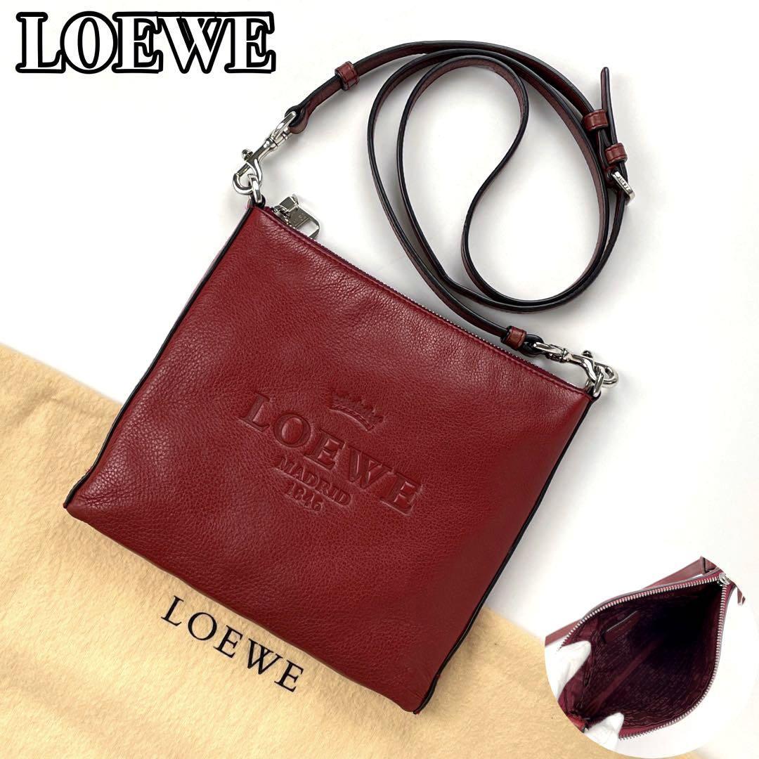 大人気! 極美品✨LOEWE ロエベ センダ レザー しぼ革 ハンドバッグ