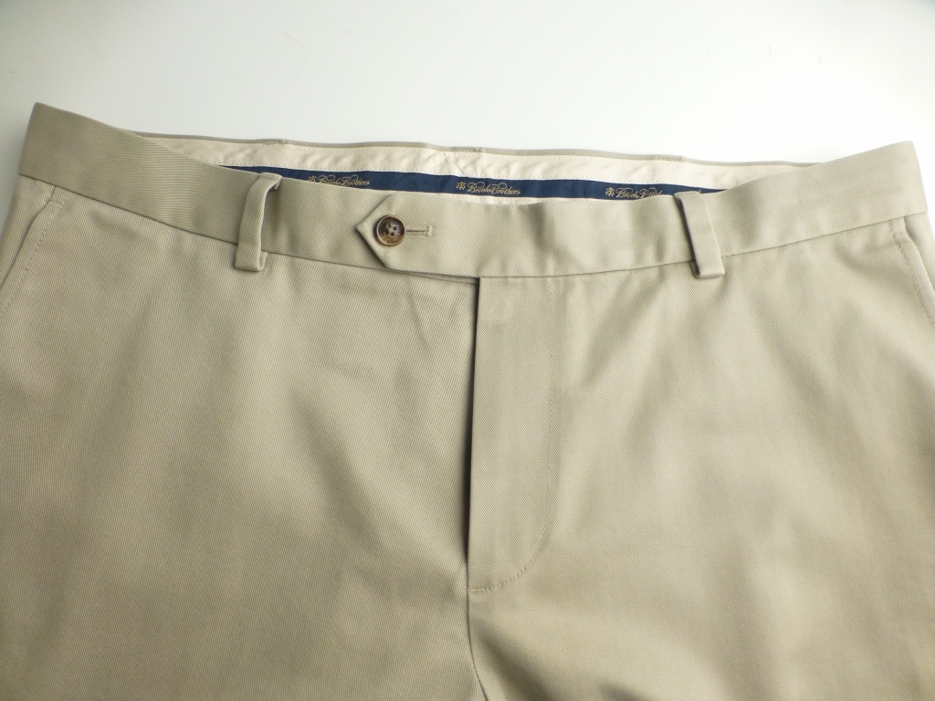 ◆BROOKS BROTHERS パンツ W92 L68.5 美品 ADVANTAGE CHINO W35 MILANO ミラノ ベージュ コットン チノパンツ ブルックスブラザーズ_画像2