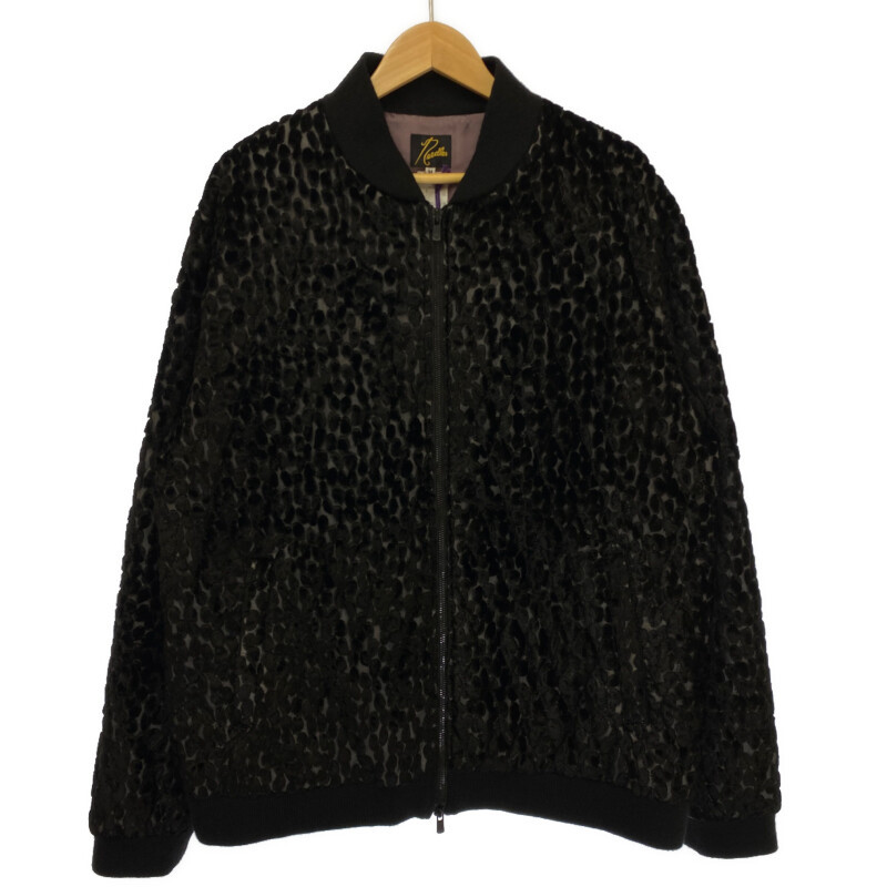 Needles ニードルズ LQ126B B.B.Jacket Burnout Velvet Quilted ジャケット ベルベット ブラック Mサイズ 588828