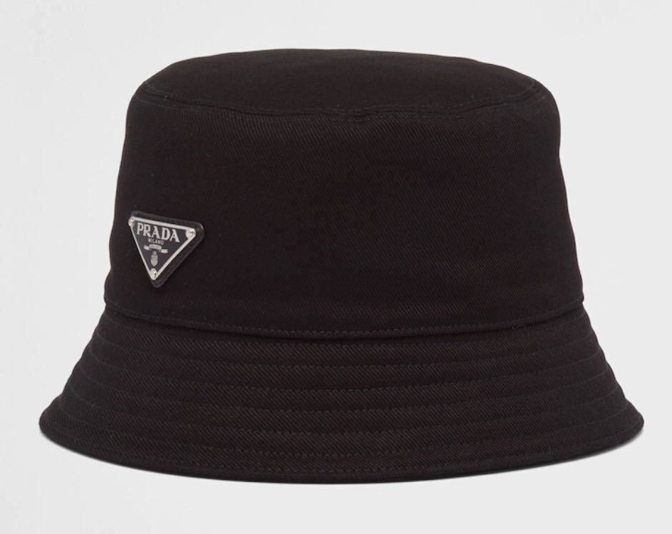 PRADA DRILL BUCKET HAT ”BLACK” プラダ ドリルバケットハット