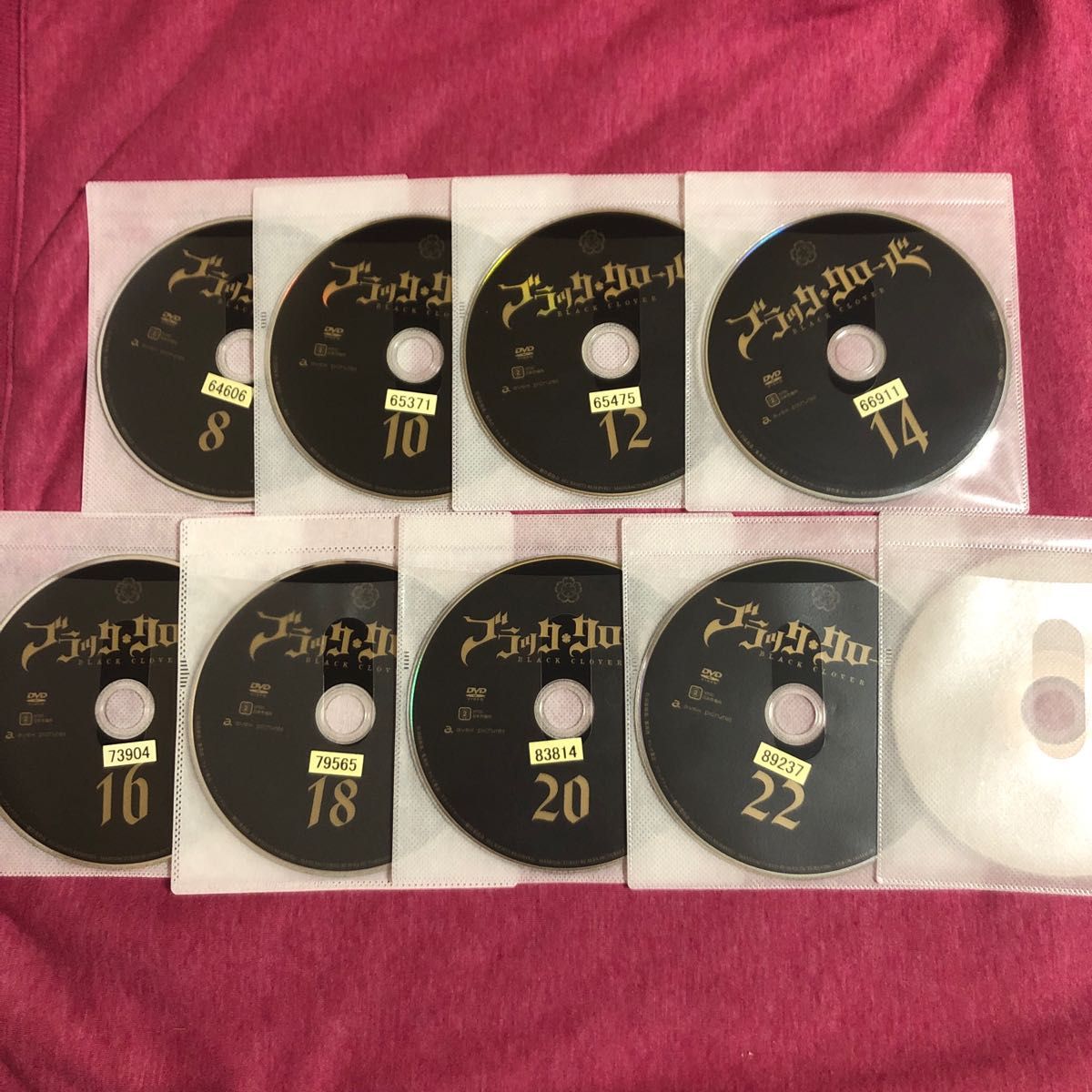 レンタル落ちDVD】ブラッククローバー 7〜23巻セット 【17枚セット