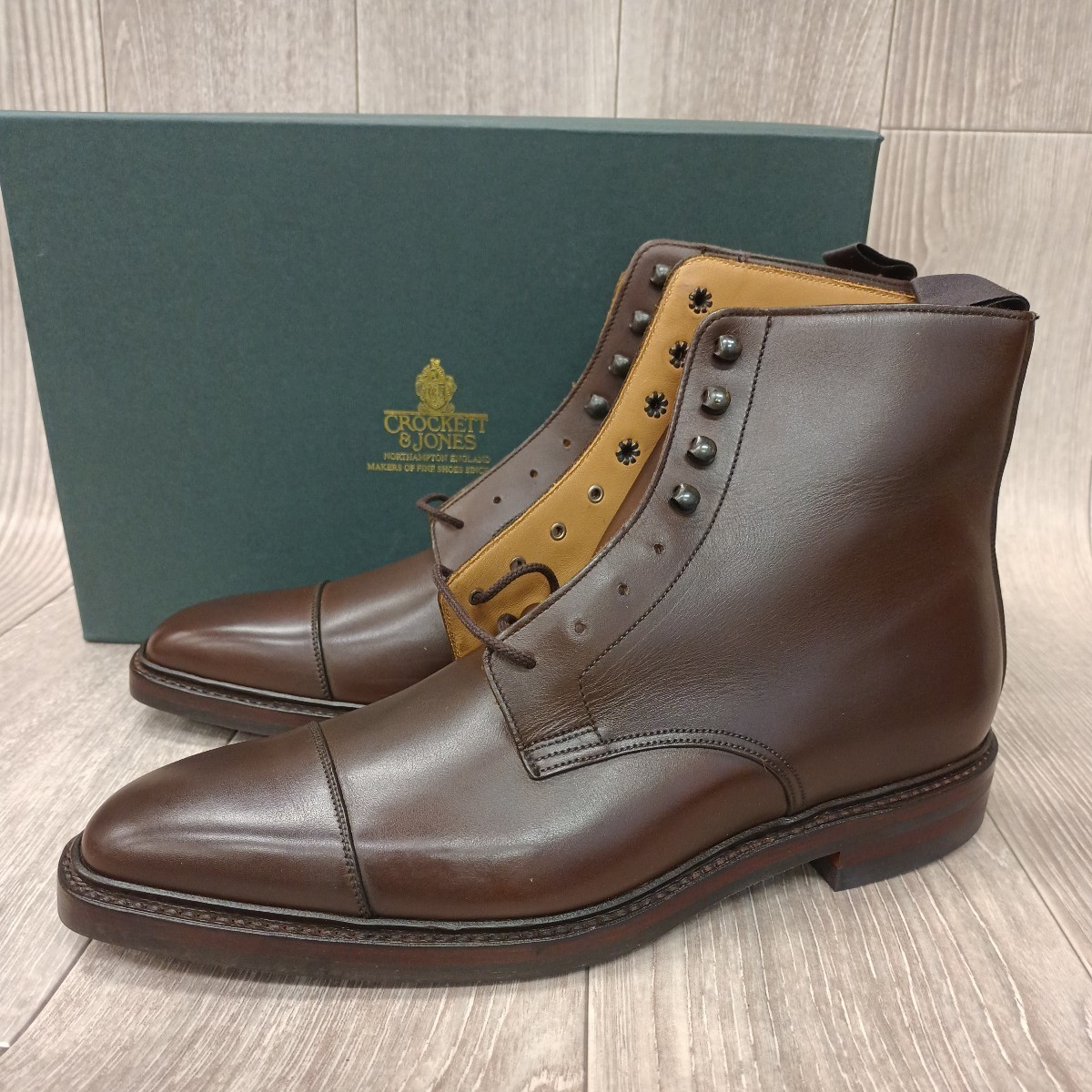 【アウトレット】CROCKETT&JONES NORTHCOTE 右9.5左9 クロケットアンドジョーンズ レースアップブーツ