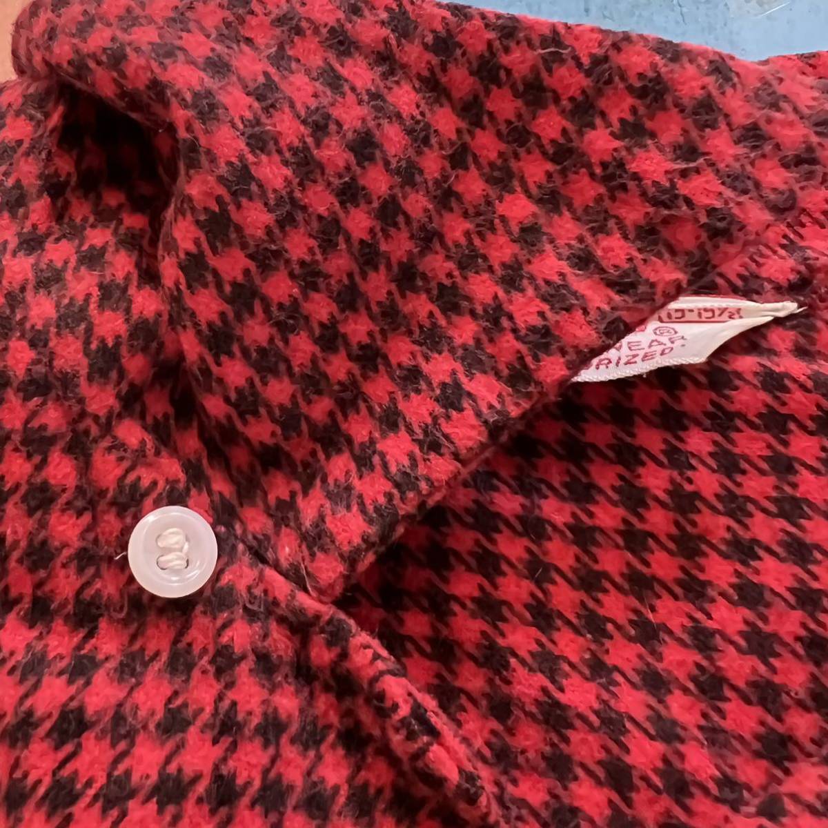 50's 初期 三角タグ pilgrim ビンテージ オープンカラーシャツ ピルグリム 50年代 ヴィンテージ サイズ15 1/2_画像4