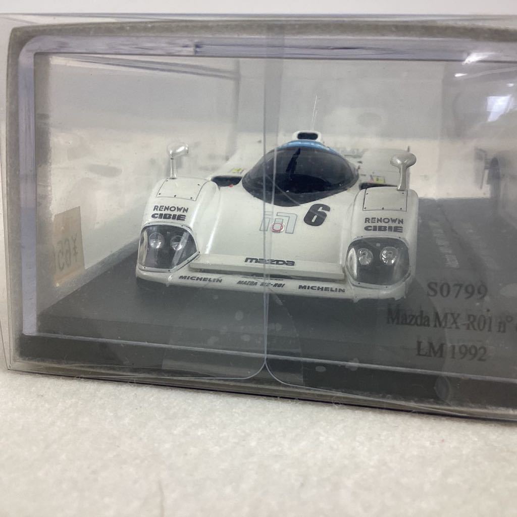 o346 Spark 1/43 スパーク MX R01 Mazda マツダ ルマン LM 1992 #6 Le Mans ビンテージ S0799 ポルシェ 白色 外箱付き ミニカーの画像6