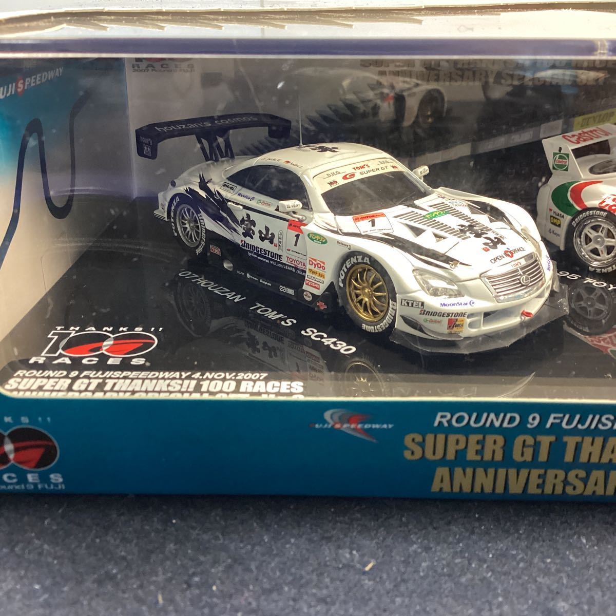 k343 SUPER GT THANKS!! 100 RACES ANNIVERSARY SPECIAL SET Ve.6 ROUND 9 富士SPEEDWAY 4.NOV.2007 外箱付き EBBRO エブロ RACING の画像3