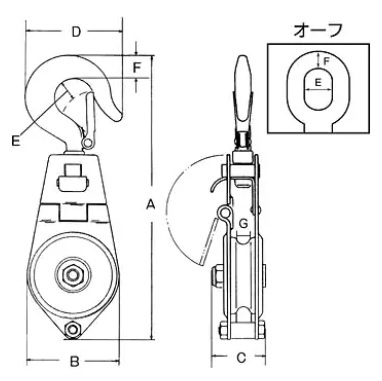 スリーエッチ シンプル型滑車シンプルスナッチ3個セット（ベケットなしスナッチ式）使用時間24時間以内！！の画像6