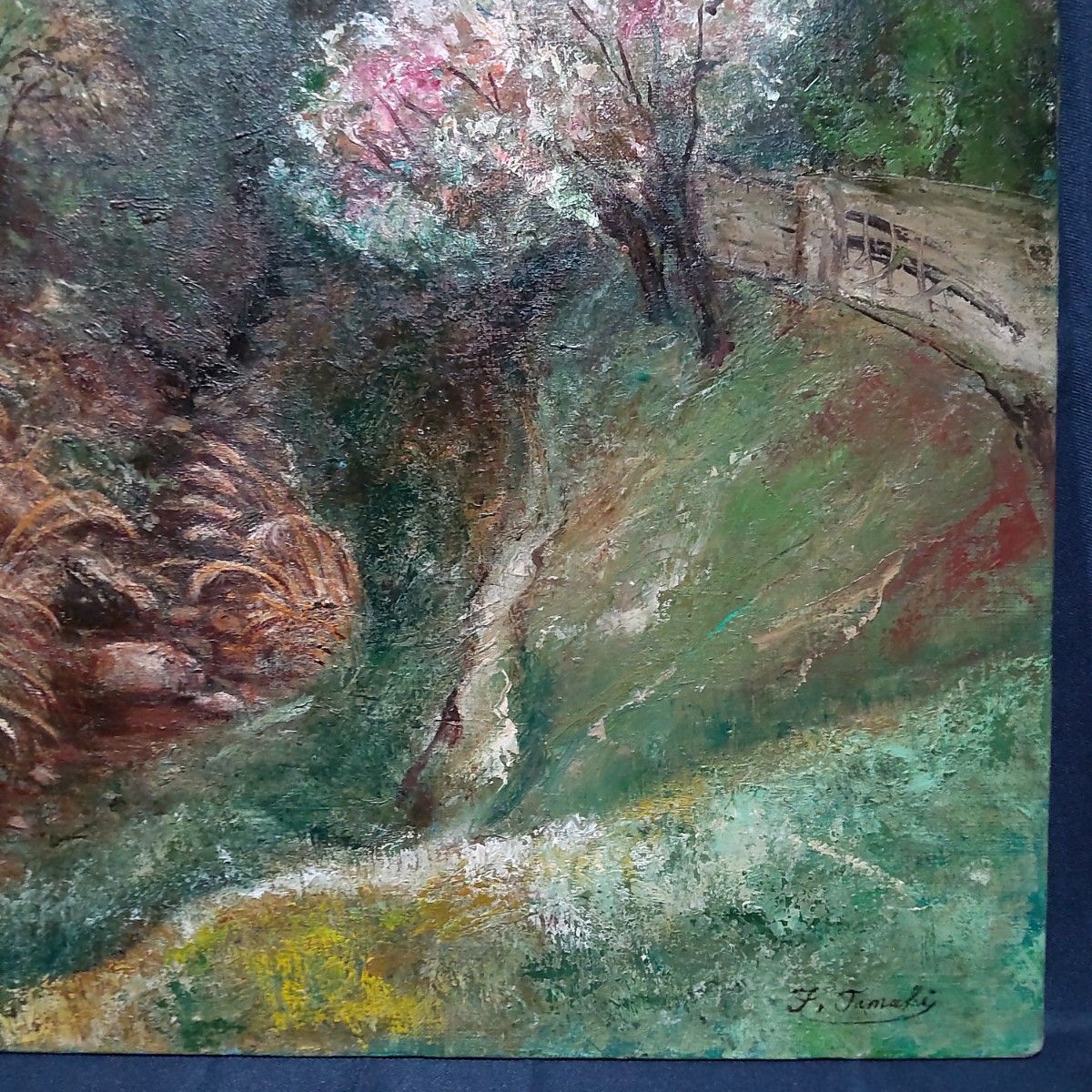 260 絵画 油彩 油絵 風景画 作者不明 額装 額縁付き | alfasaac.com