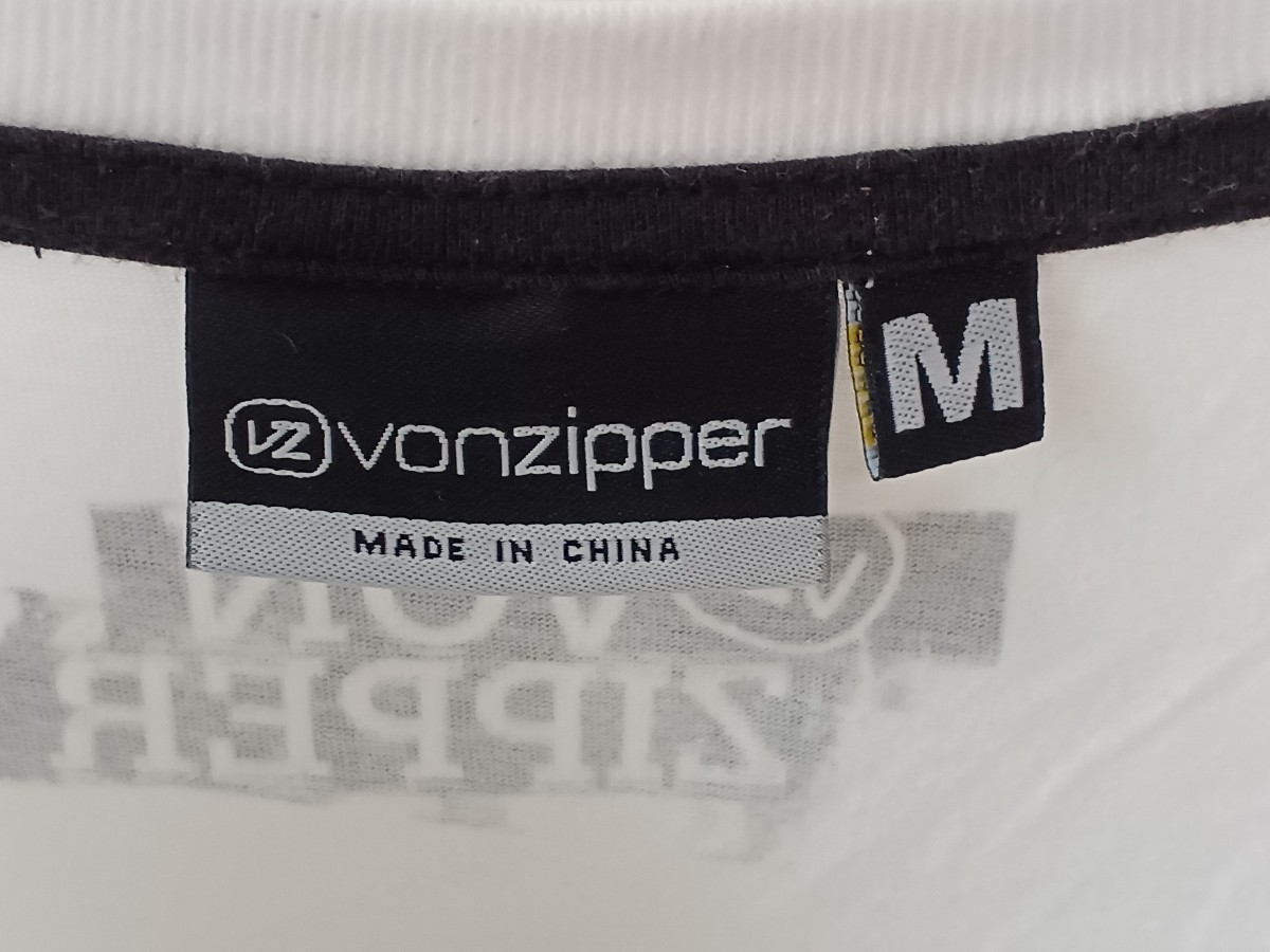 von zipper ボンジッパー ロンティー 白 Ｍ