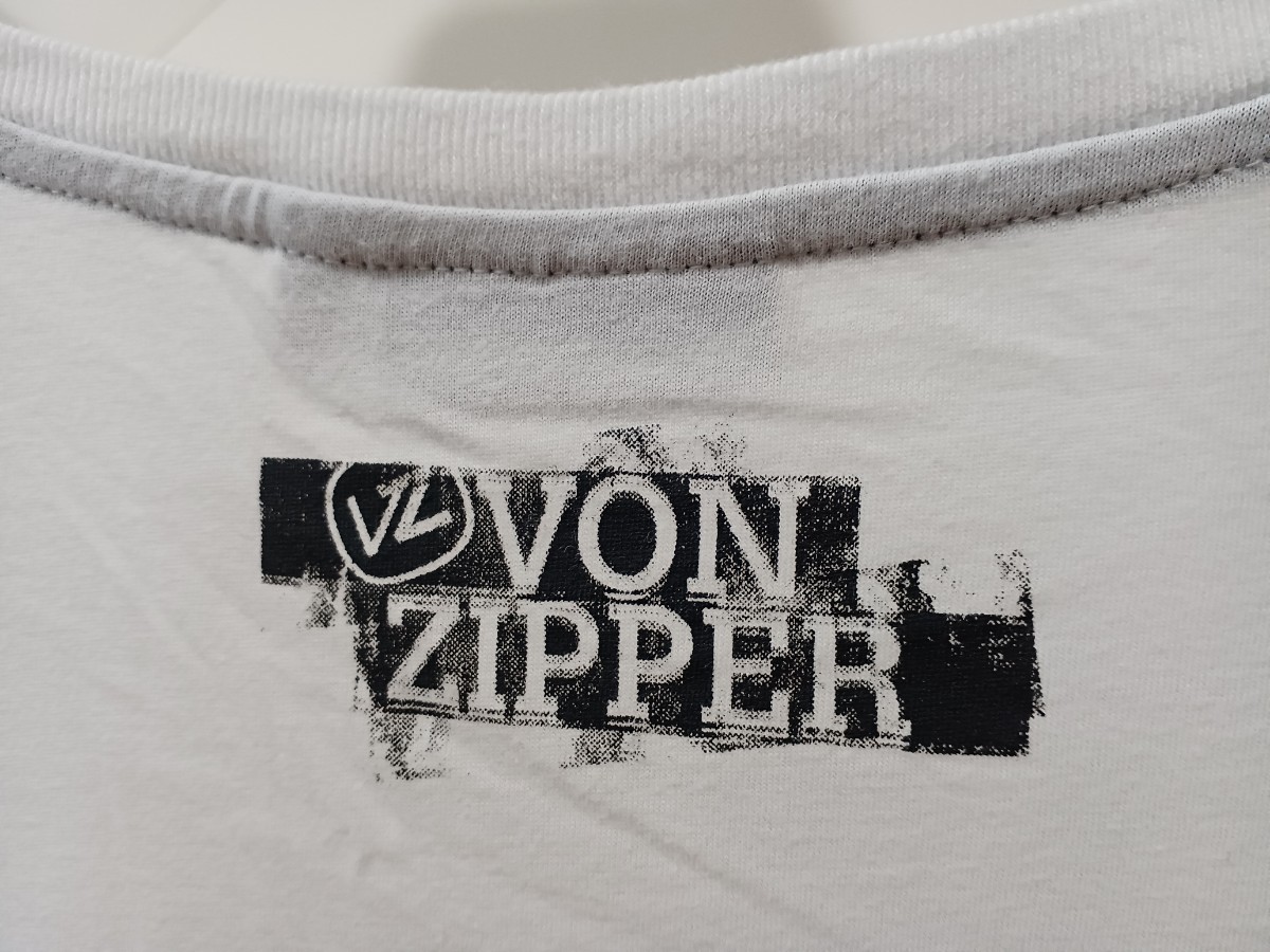 von zipper ボンジッパー ロンティー 白 Ｍ