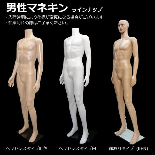 メンズ ヘッドレスマネキン [肌色２] 軽量 丸洗い 分解可 男性 マネキン/18_画像10