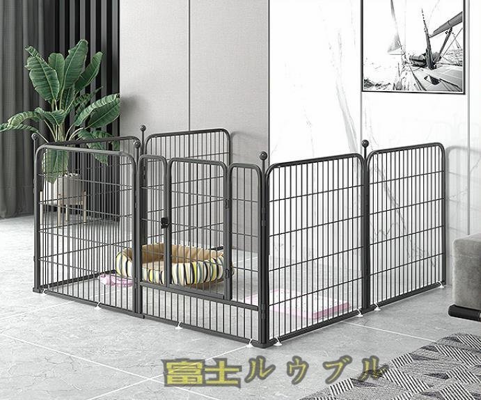 独特な 高品質☆ cm 白犬フェンスペット犬小屋猫小屋犬用品家柵(中型6