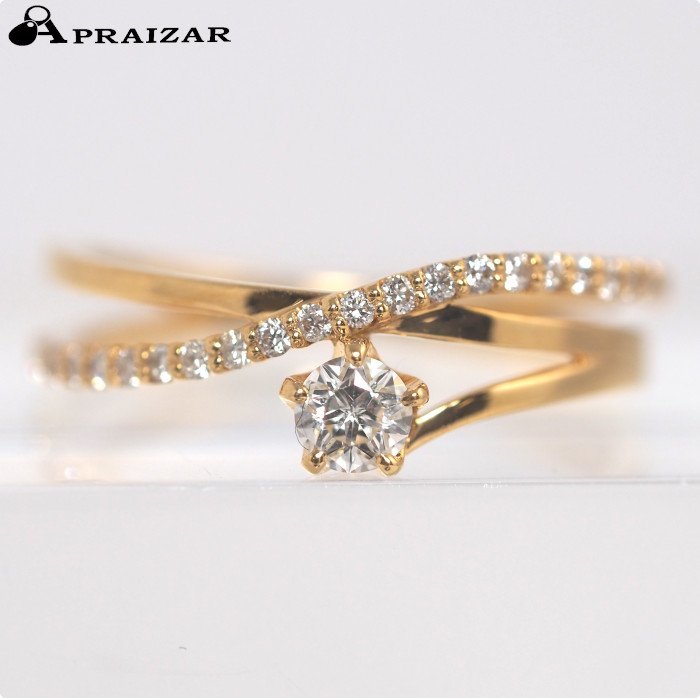 festaria フェスタリア K18YG Wish upon a star ダイヤモンド0.124ct