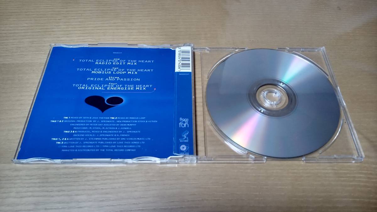【PWL】◇CD 中古◇Nicki French / Total Eclipse of the Heart ◇ 【Produced By Stock / Aitken】 ◇輸入盤◇【全4曲収録】シングル盤