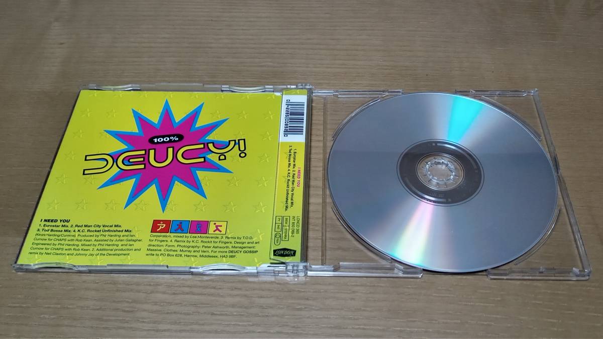 【PWL】◇CD 中古 ◇Deuce / I Need You◇【Produced By Harding/Curnow With Kean】◇輸入盤◇【全４曲収録】シングル盤！